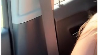 Hot Milf Strips Down In Car And Plays W/ Pussy Until Intense Orgasm