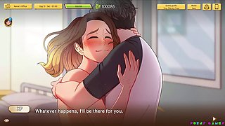 Gobbling the principal's vulva on the desk in a high school adventure