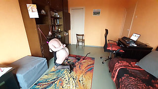 Fat slave vitgun is training for her Master's arrival, part 1.mp4