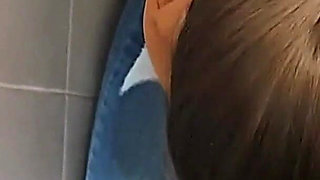 Blowjob Riskged in the Bathroom of the University with My Professor!