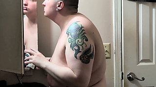 Nude haircut on chubby ftm