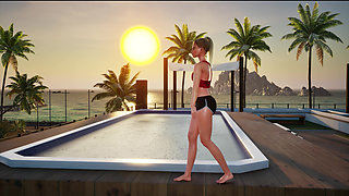 Hot Teen Gym Girl Fucked at the Pool After Training