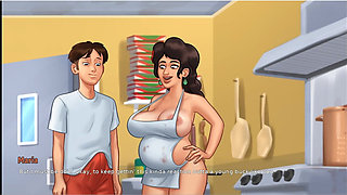 Summertime Saga Gameplay Maria Threesome and Gets Pregnant