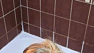 My Chubby Wife’s Shower Routine - Shaving & Feeling Fresh