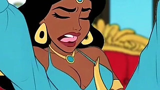Futanari. Princess Jasmine Girl with a Big Dick. Porn Aladdin Series.