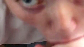 Stepmum teaches girl to suck cock