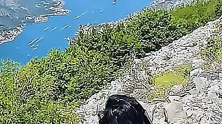 Rough Outdoor Fuck on the Car in Montenegro- Sexy Brunette Latina Show Extreme Blowjob and Fuck Doggy Style in POV