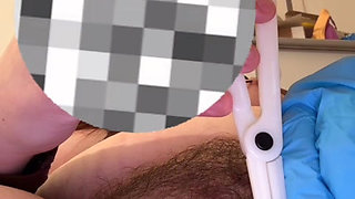 Piercing my pussy for daddy