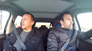 Tattooed Blonde Wife Wild Outdoor Car Fuck