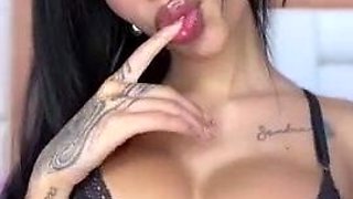 Stacked brunette goes solo toys and masturbation