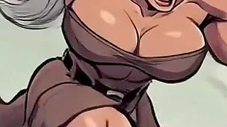 Ai Athletic Women in Cartoon Scenes