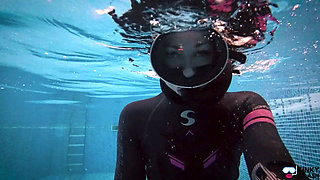 Underwater Giantess Hunts & Claims Her Tiny Prey