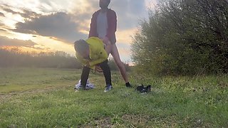 The Anal Granny Outdoors!!!