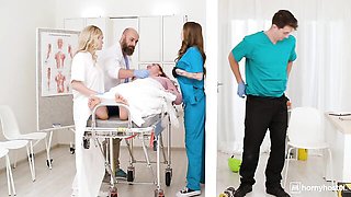 Sexy as hell dolls Eden Ivy and Athena Fleurs love this big cock