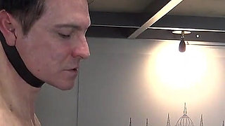 Hanged Slave Jerked off!