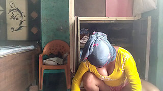 My elder stepbrother's wife's fucking in farmhouse desi style pussy big ass