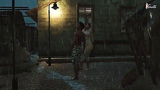 Sexy desi widow Meena fucked by her neighbor in the rain