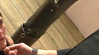 Humiliating stretching whipping