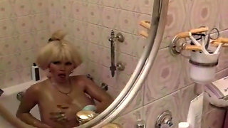 Blonde Big Titted MILF From France Showering