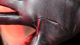 Sexual pin up Arya, ASMR video with long black gloves