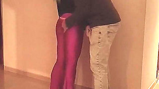 Hotwife Fucked at Building Party - Cum in Mouth