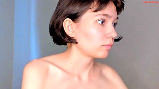 Shy brunette homemade amateur webcam teen