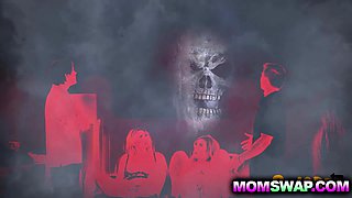 Skull Curse Stepmom Body Swap Orgy