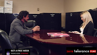 ZERO TOLERANCE FILMS - Office Intern Dahlia Sky Ass Fucked Hard By Boss Tommy Gunn