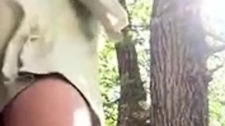 Blonde Amateur Finger Fucked Outdoors In Public