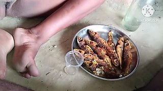 Desi Bhabhi Drunk on Local Alcohol Sucks Cock - Indian Homemade Anal & Big Tits