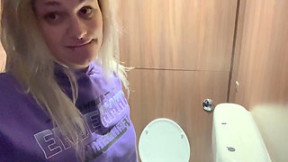 Gym Girl Public Toilet Pissing