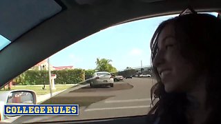 College rules - wild coeds submit a video with public displaying, car oral jobs, and steamy fantasies