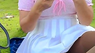 Maitresse Madelines solo foot fetish POV