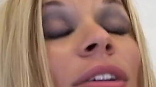 Hot Blonde Sucks a Long Dick Until He Cums in Her Mouth
