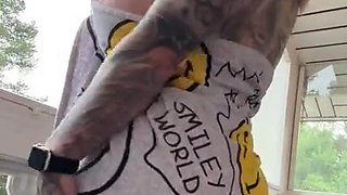 Big boobed babe masturbating