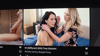 Girlsway - nasty petite blonda khloe kingsley almost caught licking stepmother Charlotte Stokely