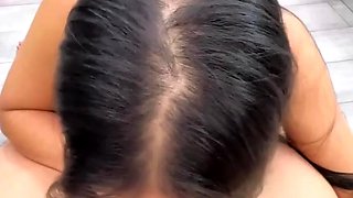 Ester Muniz Kitchen Blowjob Then Bounces Reverse On Cock