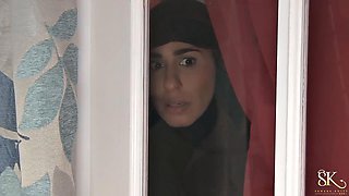 Sahara Knites Hijabi MILF Mistress and Maid Lesbian Romp