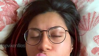 Brunette seductress working her big boobs and hot ass
