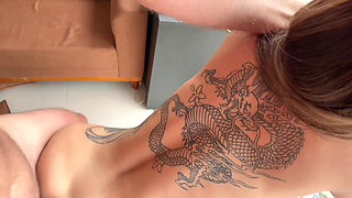 First Casting and She Wants to Fuck Again - Sexy Blonde Gostosa Ready for Hardcore Fuck in Doggy Style and Blowjob in POV