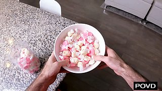 POVD Asian Cowgirl Lassos Up Some Candy, Cock, And Cum On Halloween - Elle Lee #Hallowin2025