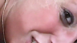blowjob from blonde housewife