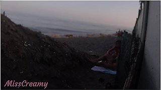 Flashing My Cock In Front Of My Stepdaughter In A Public Beach And She Helps Me Cumshot 2