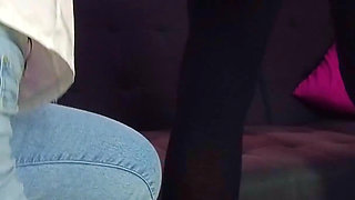 Kinky Girlfriend with shy crossdresser boy