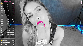 Delicious MILF Fucks with a Big Cock and Her Pearl Necklace!