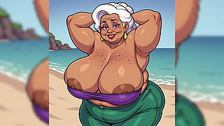 Thick BBW Indian Women at Beach Ai