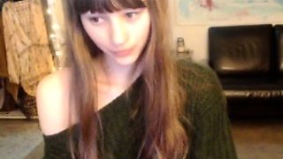 Cute blonde amateur webcam teen masturbating