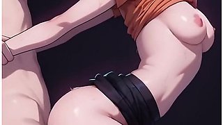 Brunette Orange Top Bent Ecstasy Dark Stage Blonde Ponytail Temple Lap Sex