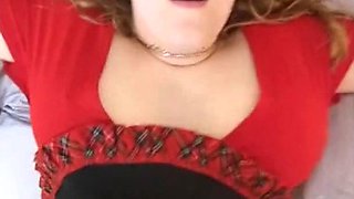 Pretty Redhead Slut Surrenders to Busty Passion Play