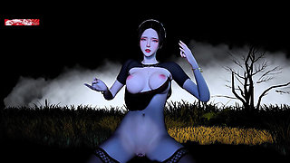 Curvy Queen in a Pixel Throne- 3D Animation Hentai